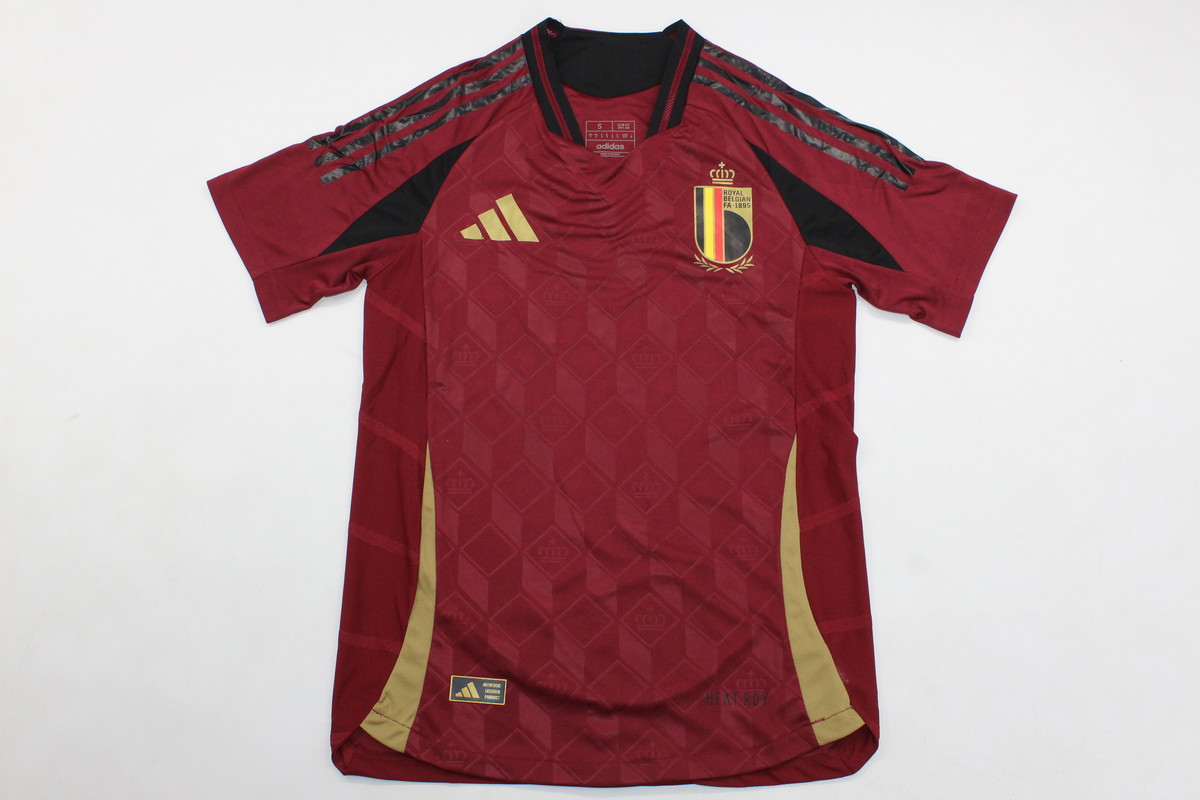 AAA Quality Belgium 2024 Euro Home Soccer Jersey(Player)